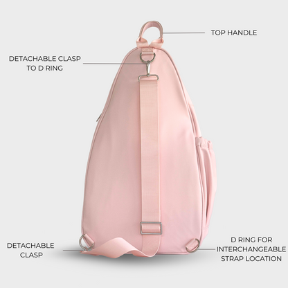 The Motto Pickleball Bag - Blush Pink