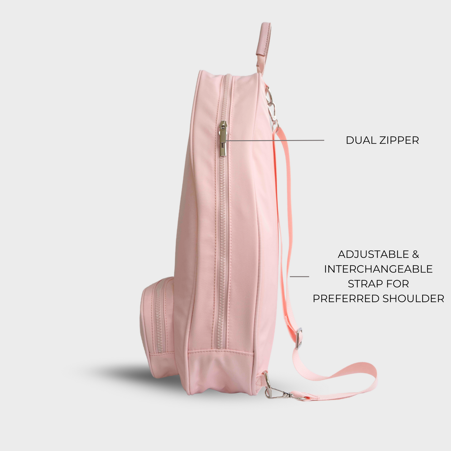 The Motto Pickleball Bag - Blush Pink